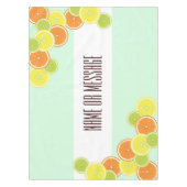 Nappe Tranches de fruits à base de menthe vert à la ment (Devant)