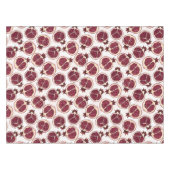 Nappe Tranches de grenade sur blanc (Devant (Horizontal))