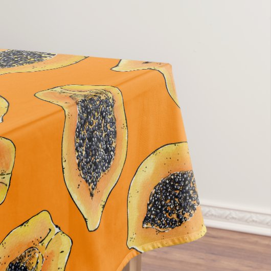 Nappe Tranches de Papaya sur orange (In Situ)