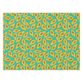 Nappe Tranches de papaye turquoise (Devant (Horizontal))
