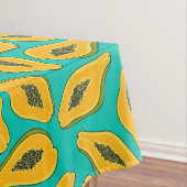 Nappe Tranches de papaye turquoise (In Situ)