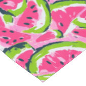 Nappe Tranches de pastèque rose / Fête estivale rose (Angle)