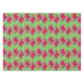 Nappe Tranches de pastèque sur le vert avec les points (Devant (Horizontal))