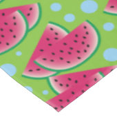 Nappe Tranches de pastèque sur le vert avec les points (Angle)