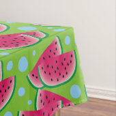 Nappe Tranches de pastèque sur le vert avec les points (In Situ)