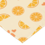 Nappe Tranches et coeurs orange (Angle)