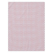 Nappe Trellis blanc et rouge, treillis, Quatrefoil (Devant)