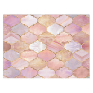 Nappe Trellis marocain Pastel Textes minéraux