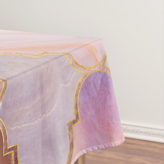 Nappe Trellis marocain Pastel Textes minéraux (In Situ)