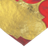 Nappe Trellis marocain rouge et or (Angle)