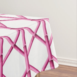Nappe Trellis Rose Bambou Chinoiserie Prépa
