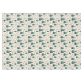Nappe Trendy Christmas trees earthy tone Xmas tablecloth (Devant (Horizontal))