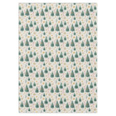 Nappe Trendy Christmas trees earthy tone Xmas tablecloth (Devant)