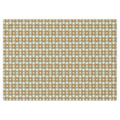Nappe Trendy Teal Caramel Retro Groovy Flowers Seamless (Devant (Horizontal))