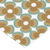 Nappe Trendy Teal Caramel Retro Groovy Flowers Seamless (Angle)