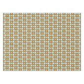 Nappe Trendy Teal Caramel Retro Groovy Flowers Seamless (Devant (Horizontal))