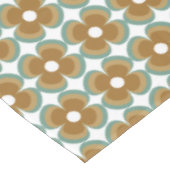 Nappe Trendy Teal Caramel Retro Groovy Flowers Seamless (Angle)