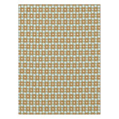 Nappe Trendy Teal Caramel Retro Groovy Flowers Seamless (Devant)