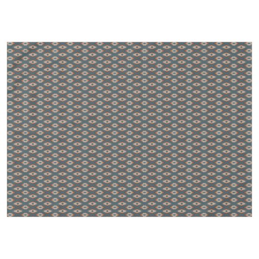 Nappe Trendy Turquoise bleu orange foncé gris Brown Art  (Devant (Horizontal))