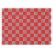 Nappe Triangle de Carré géométrique noir rouge (Devant (Horizontal))