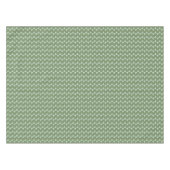 Nappe Triangle de Noël Géométrique Vert Sauge Moderne (Devant (Horizontal))
