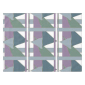 Nappe Triangle géométrique Motif bleu violet vert (Devant (Horizontal))