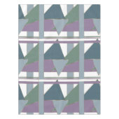 Nappe Triangle géométrique Motif bleu violet vert (Devant)
