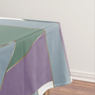 Nappe Triangle géométrique Motif bleu violet vert