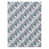Nappe Triangle géométrique Motif bleu violet vert (Devant)
