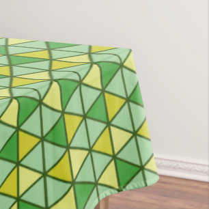 Nappe Triangle jaune moderne Motif géométrique
