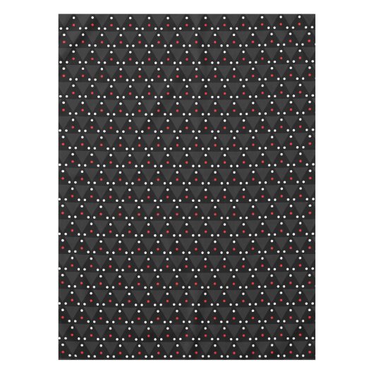 Nappe Triangle noir UFO Motif moderne Abstrait (Devant)