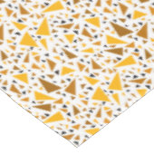 Nappe Triangles brun jaune sur arrière - plan rétro blan (Angle)