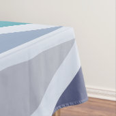 Nappe Triangles d'art géométrique rétro gris turquoise (In Situ)