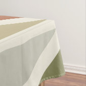 Nappe Triangles d'art géométrique rétro Vert Orange (In Situ)