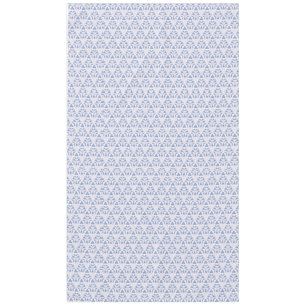 Nappe Triangles en dentelle bleu blanc