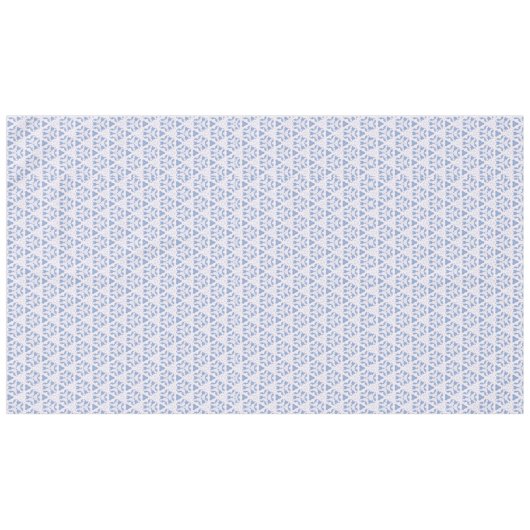 Nappe Triangles en dentelle bleu blanc (Devant (Horizontal))