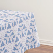 Nappe Triangles en dentelle bleu blanc (In Situ)