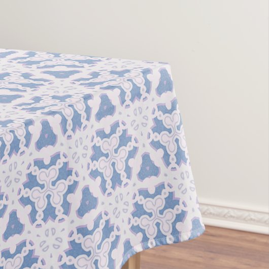 Nappe Triangles en dentelle bleu blanc (In Situ)
