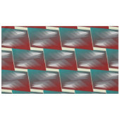 Nappe Triangles gris sur bordeaux turquoise (Devant (Horizontal))