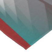 Nappe Triangles gris sur bordeaux turquoise (Angle)