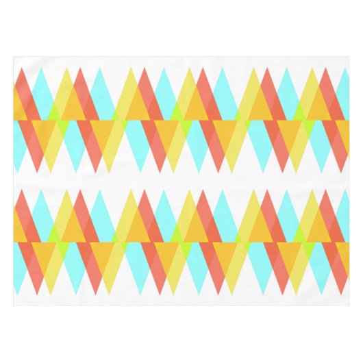 Nappe Triangles jaunes, rouges et bleus cadets (Devant (Horizontal))