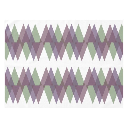 Nappe Triangles mauve et vert (Devant (Horizontal))