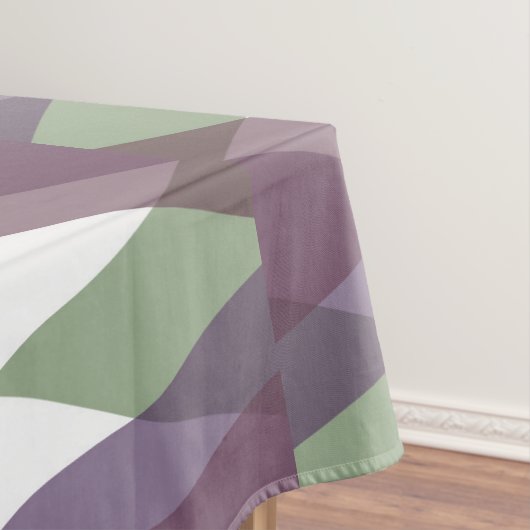 Nappe Triangles mauve et vert (In Situ)