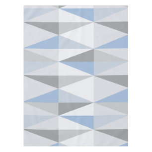 Nappe Triangles modernes du milieu du siècle Sky Blue