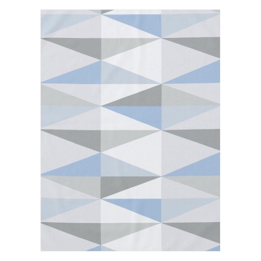 Nappe Triangles modernes du milieu du siècle Sky Blue (Devant)
