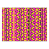 Nappe Triangles rose et jaune Motif (Devant (Horizontal))
