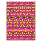 Nappe Triangles rose et jaune Motif (Devant)