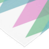 Nappe Triangles rose et vert (Angle)