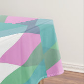 Nappe Triangles rose et vert (In Situ)