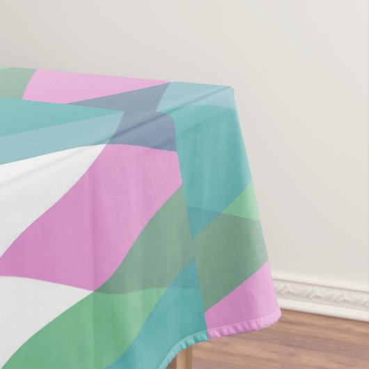 Nappe Triangles rose et vert (In Situ)